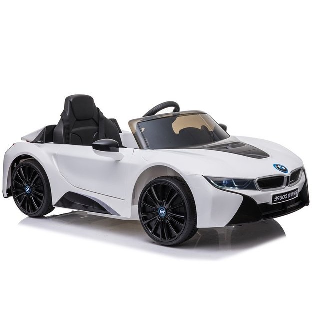Battery-powered car BMW I8 Coupe White