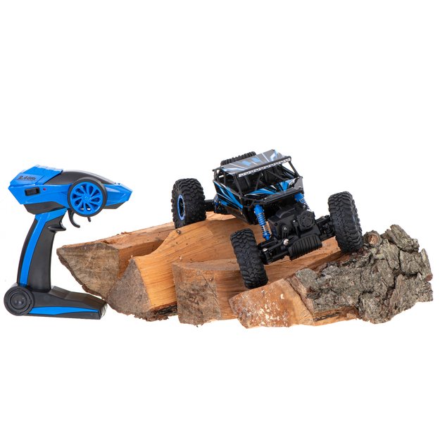 RC automobilis Rock Crawler HB 2.4GHz 1:18 mėlynas