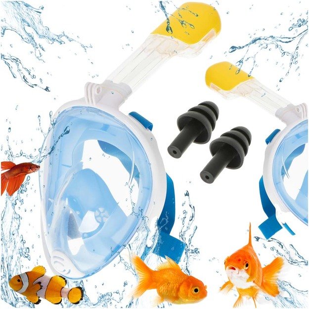 Visiškai sulankstoma kaukė su šnipu L/XL mėlyna 8