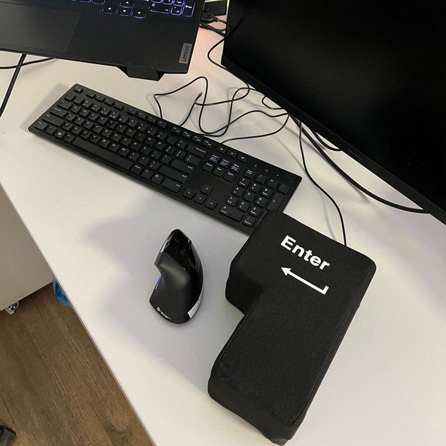 ENTER klavišas didelė antistresinė USB pagalvėlė