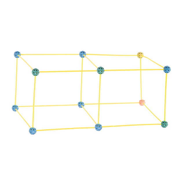 Statybiniai blokai vamzdžio šiaudų pagrindo palapinės namas 75el. 6