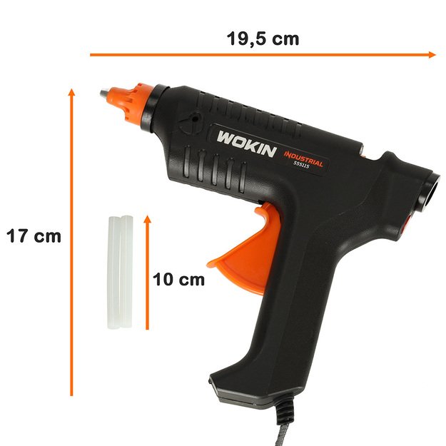 WOKIN karštų klijų pistoletas 15 W + 11,2 mm kasetės