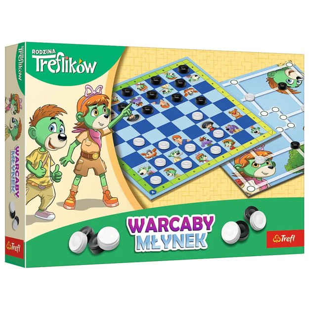 GAME - Checkers and Mill Trefl Family Trefl 02658