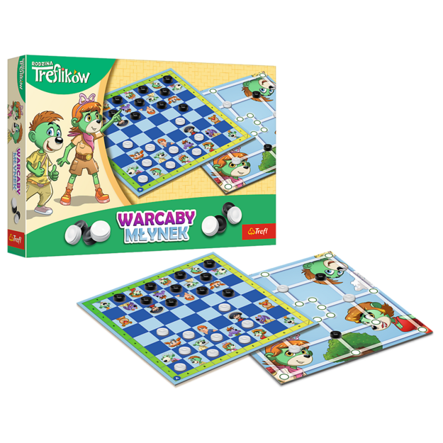 GAME - Checkers and Mill Trefl Family Trefl 02658