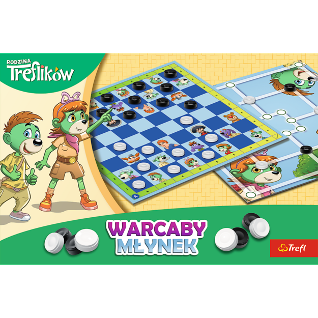 GAME - Checkers and Mill Trefl Family Trefl 02658
