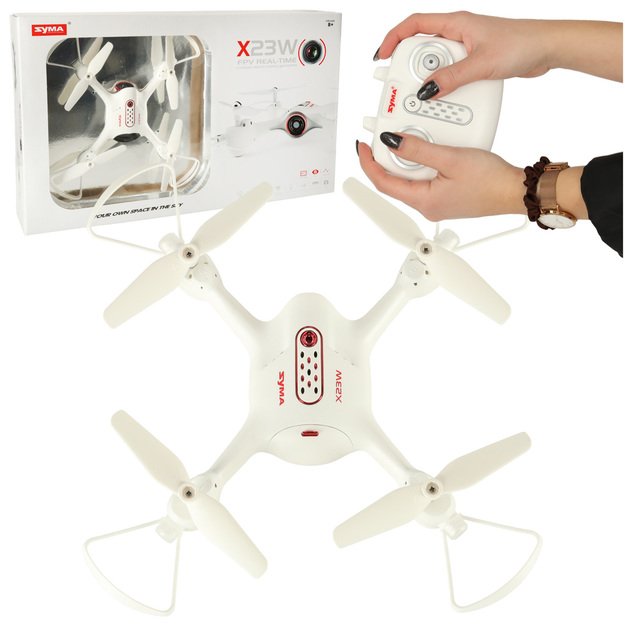 Syma X23W 2.4GHz 4CH FPV Wi-Fi baltas RC dronas