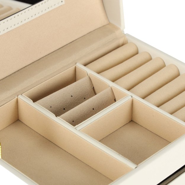 Juvelyrinių dirbinių dėžutė su stalčiais balta 7