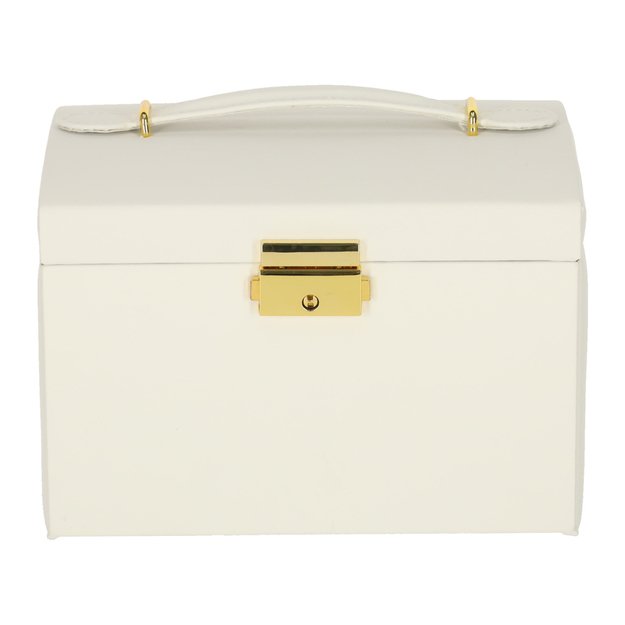 Juvelyrinių dirbinių dėžutė su stalčiais balta 2