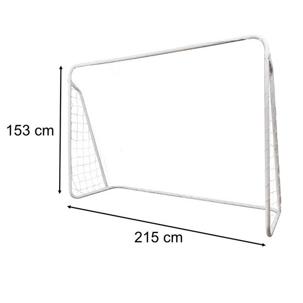 Vaikų futbolo treniruočių vartai 2in1 + tikslumo kilimėlis 215 x 153 x 76 cm 2