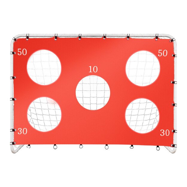 Vaikų futbolo treniruočių vartai 2in1 + tikslumo kilimėlis 215 x 153 x 76 cm 1