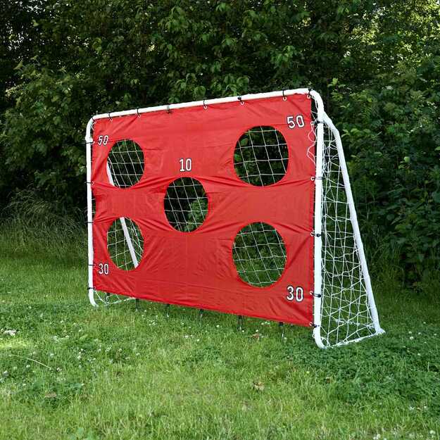 Vaikų futbolo treniruočių vartai 2in1 + tikslumo kilimėlis 215 x 153 x 76 cm 6