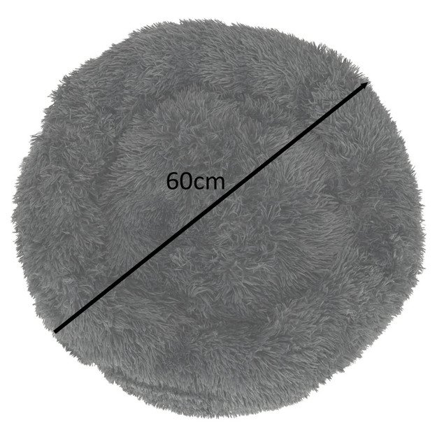 Dog bed pillow 60cm gray