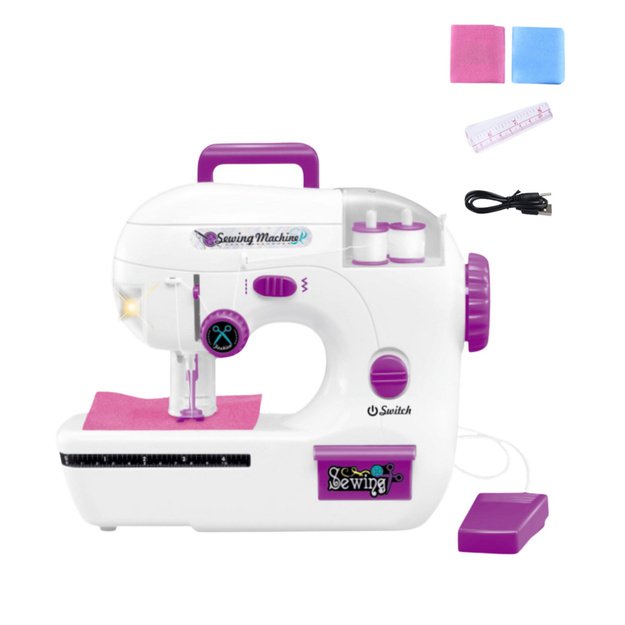Sewing Machine For Kids Thread Material Lights Sounds 1