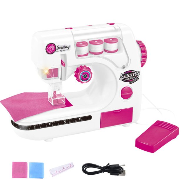 Sewing Machine For Kids Thread Material Lights Sounds 3