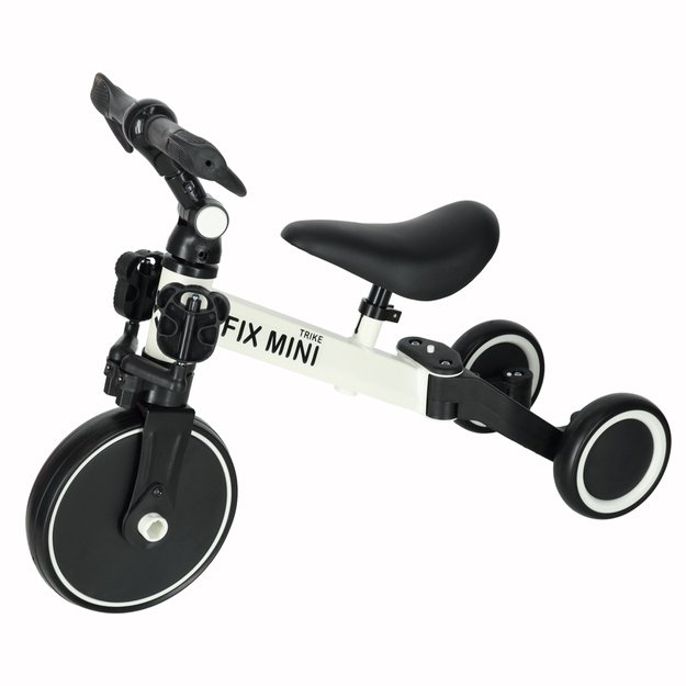 Trike Fix Mini krosinis triratukas 3in1 su pedalais (baltas)