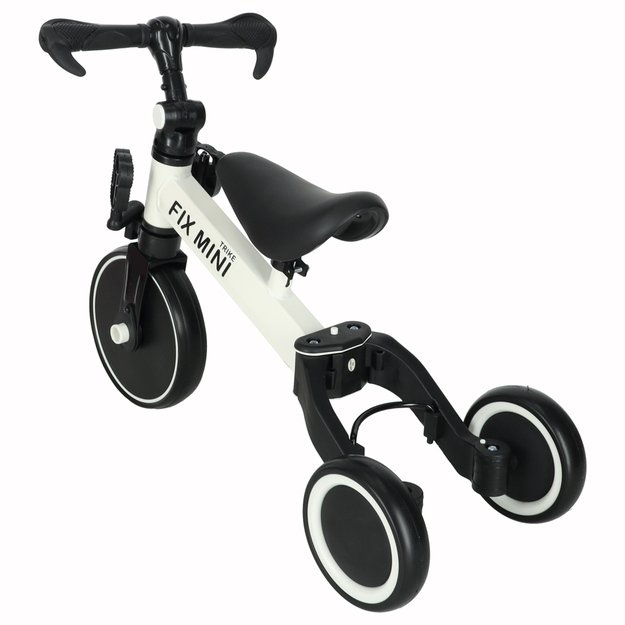Trike Fix Mini krosinis triratukas 3in1 su pedalais (baltas)