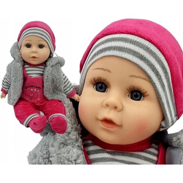 Dainuojanti lėlė (aukštis 45 cm) Raudona 2