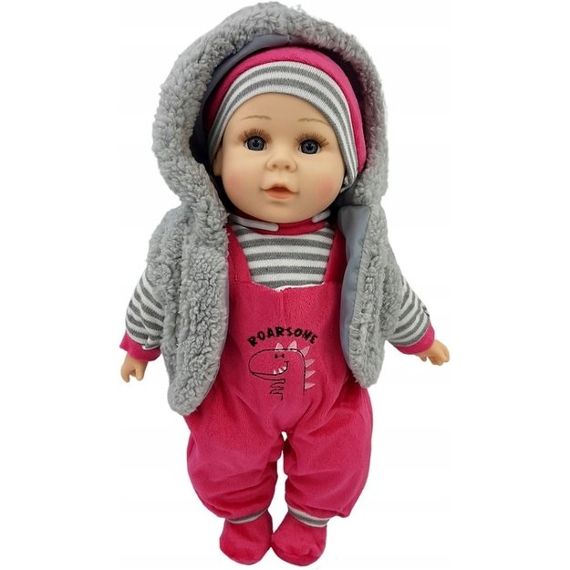 Dainuojanti lėlė (aukštis 45 cm) Raudona 3