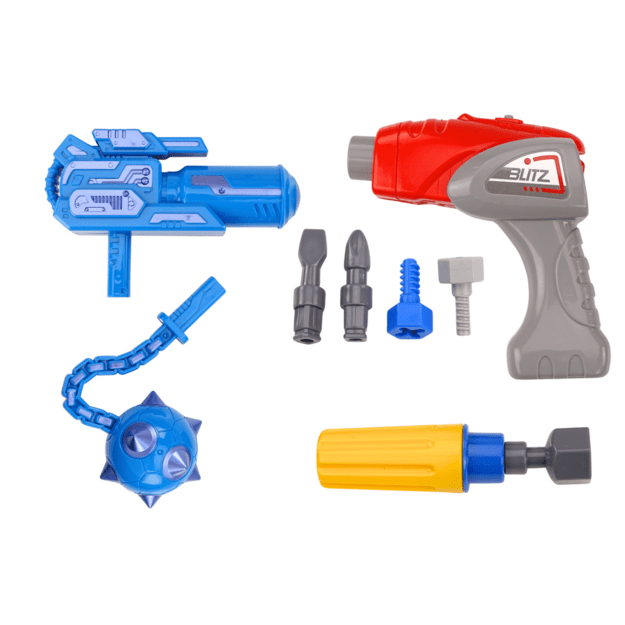 Screwing Robot Weapon Drill Screwdriver Light Sound Yellow 1