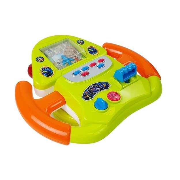 Interactive Flight Simulator Steering Wheel Sound Light Effects 2