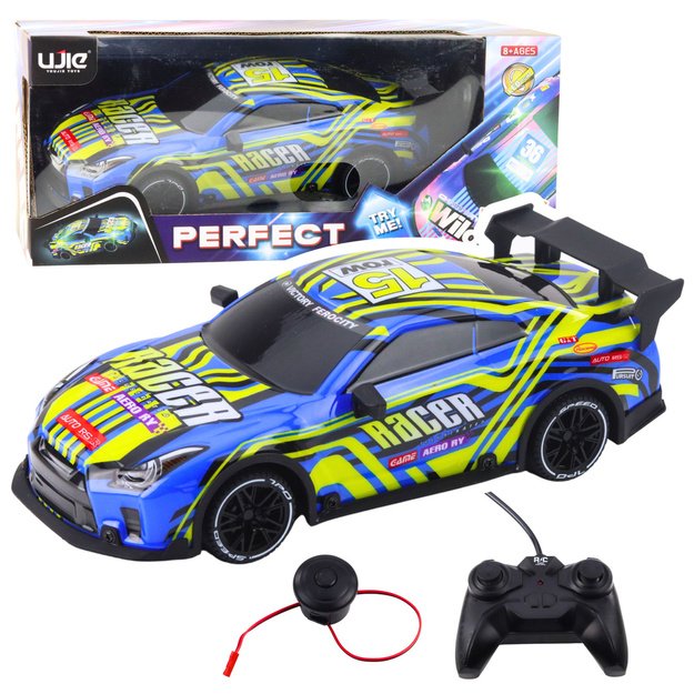 Remote Control Sports Car Blue Yellow