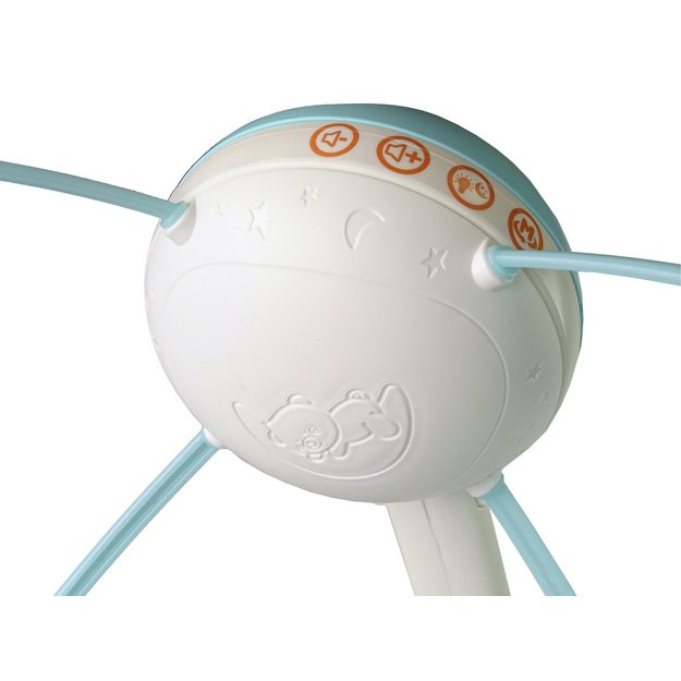 Cot Carrousel Projector Pilot Melodies Animal Noises Blue