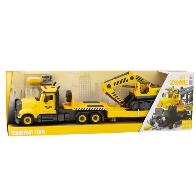 DIY Tow Truck Turning Crawler Excavator Lights Sounds 3