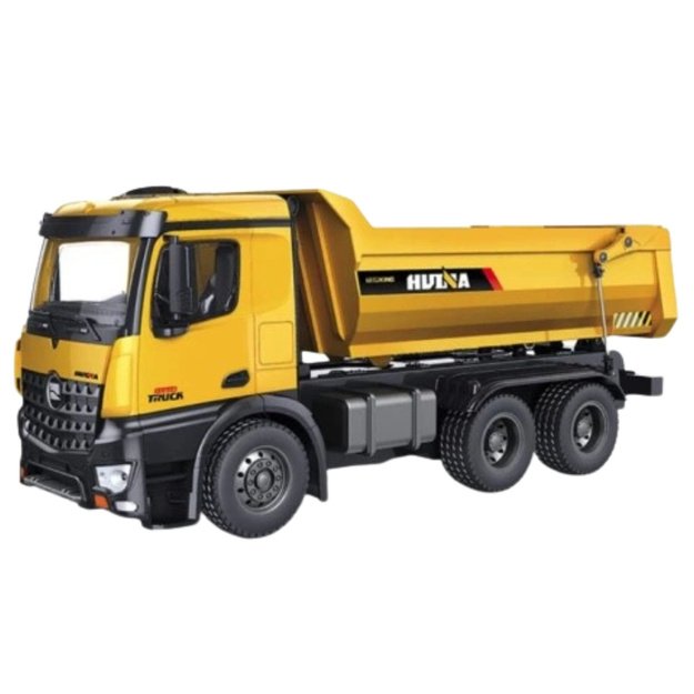 RC Huina Dump Truck with Lights and Sounds Yellow 1:14 1