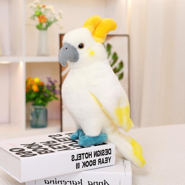 Plush Mascot Cuddly Toy Parrot Cockatoo White 35cm 2