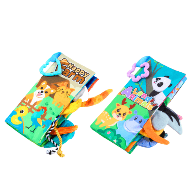 Set of Soft Colorful Educational Sensory Books for Toddlers 4pcs 3