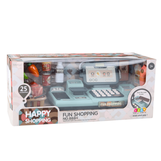 Set of Cash Register Groceries Reader Phone 25El 2