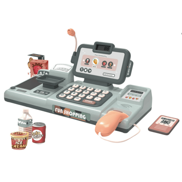 Set of Cash Register Groceries Reader Phone 25El 1