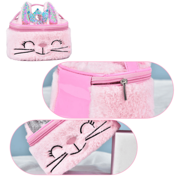 Vaikiška kosmetinė – rožinis kiškutis, 20 cm 2