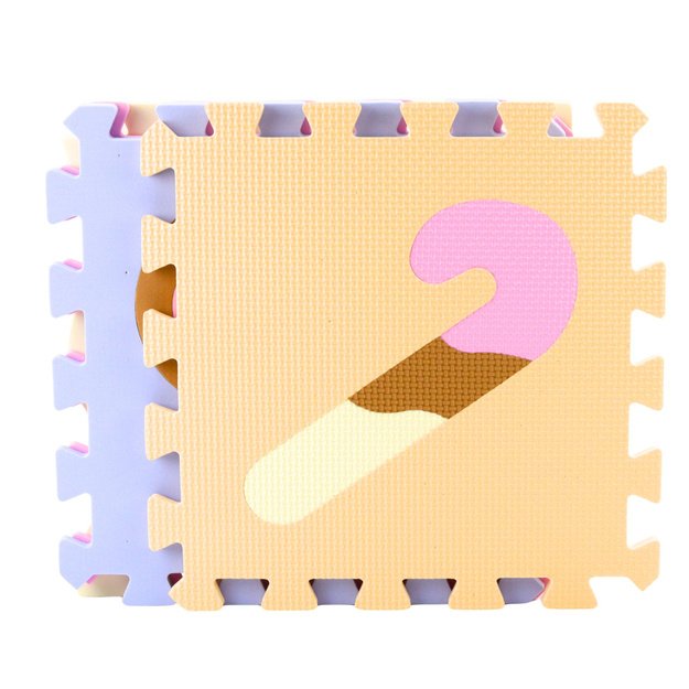 Soft Puzzle Educational Mat EVA Foam Pastel Animals 16 pcs. 2