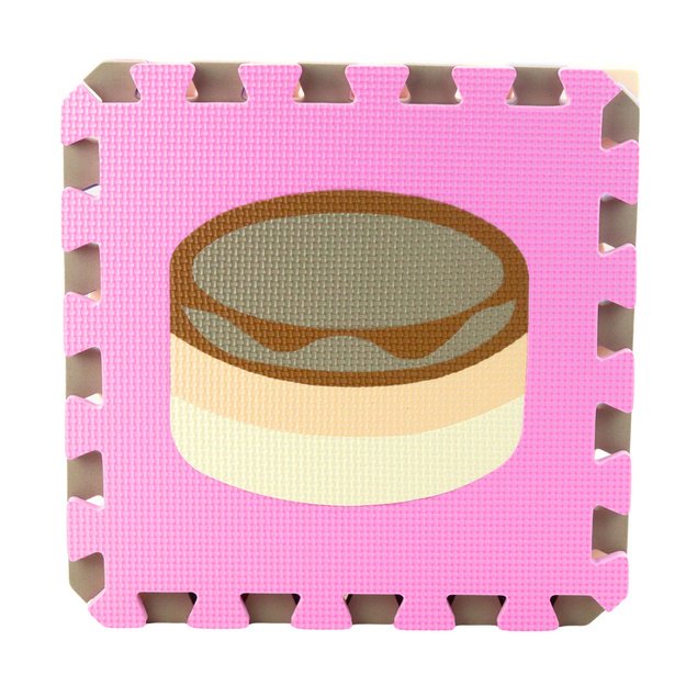 Soft Puzzle Educational Mat EVA Foam Pastel Animals 16 pcs. 1