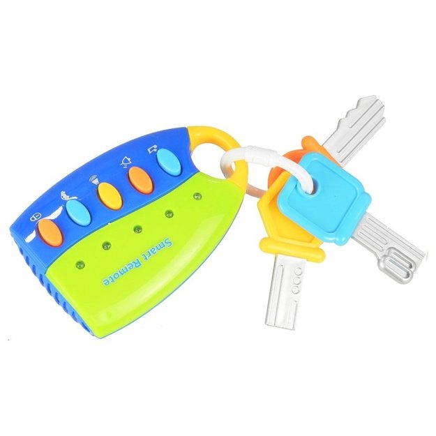 Kūdikių automobilio komplekto raktai Vairo ratas Mobilusis telefonas 10