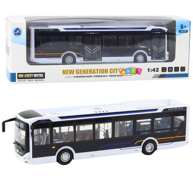 METAL CITY BUS WHITE