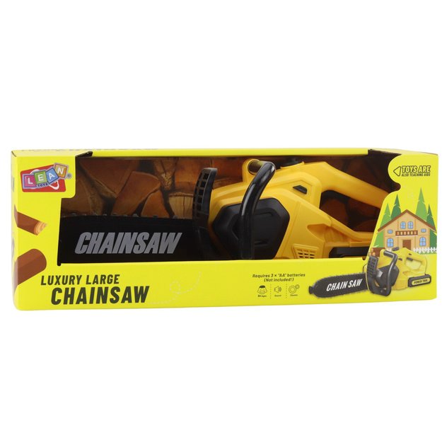 Toy Chainsaw for Kids Lights and Sounds Yellow 2