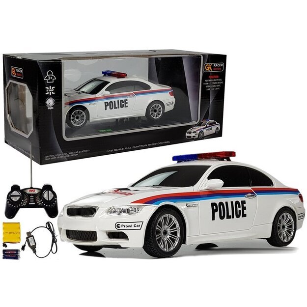RC automobilis policija 1:18 R / C