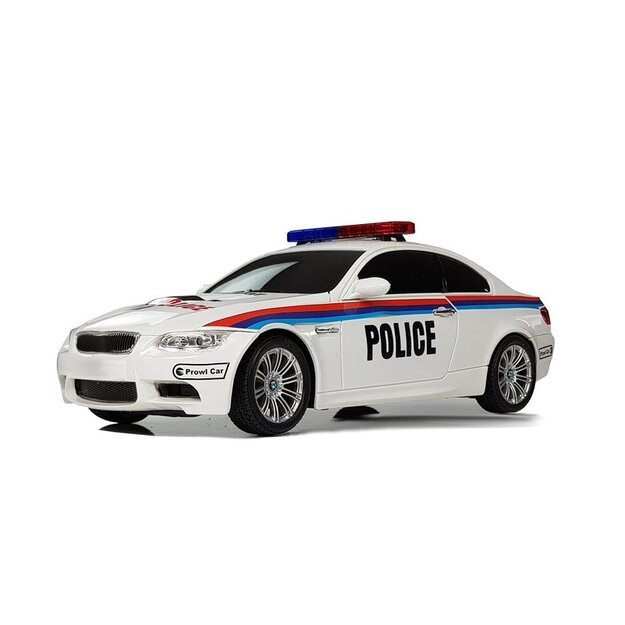 RC automobilis policija 1:18 R / C 2