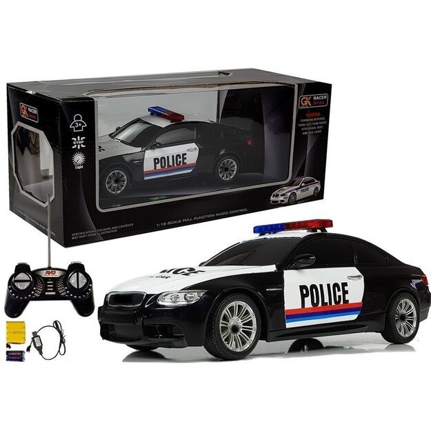 RC automobilis policija 1:18 R / C 6