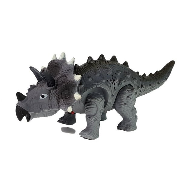 Dinozauras ant baterijos Triceratops Gray 6