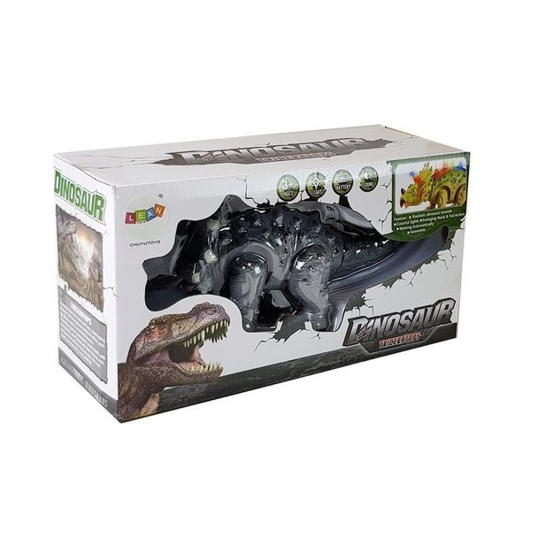 Dinozauras ant baterijos Triceratops Gray 2