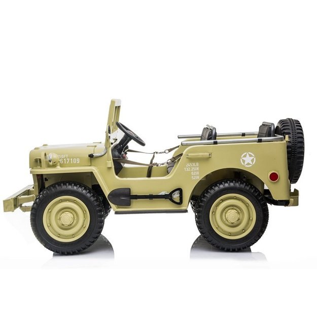 Elektrinis pasivažinėjimo automobilis JH101 Khaki 5