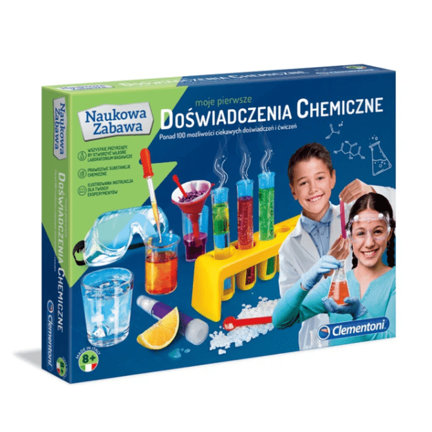 Wissenschaft & Spiel Mein Erstes Chemie-Experimente-Set Polnische Sprache Clementoni 60774