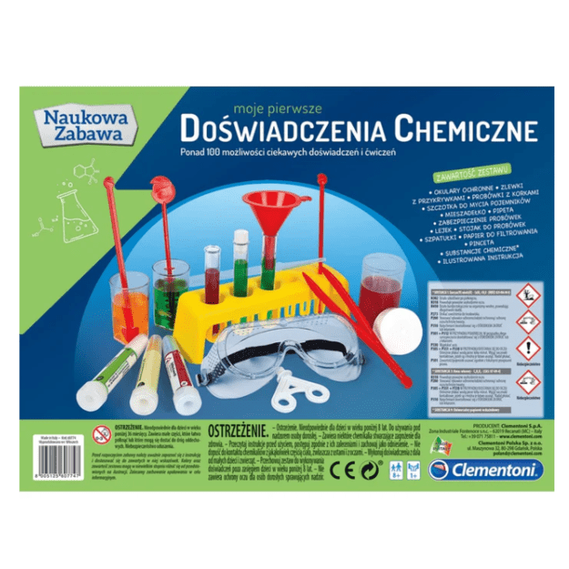 Wissenschaft & Spiel Mein Erstes Chemie-Experimente-Set Polnische Sprache Clementoni 60774 3