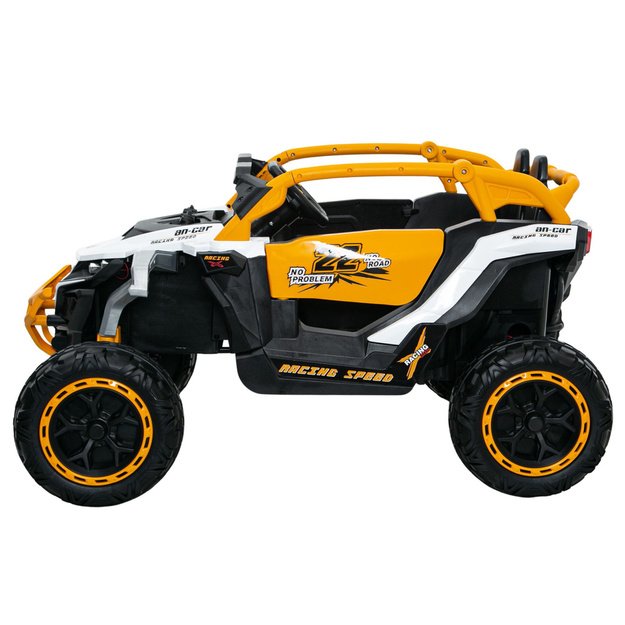 M3 Yellow and White Battery-Powered Vehicle 4x4 3