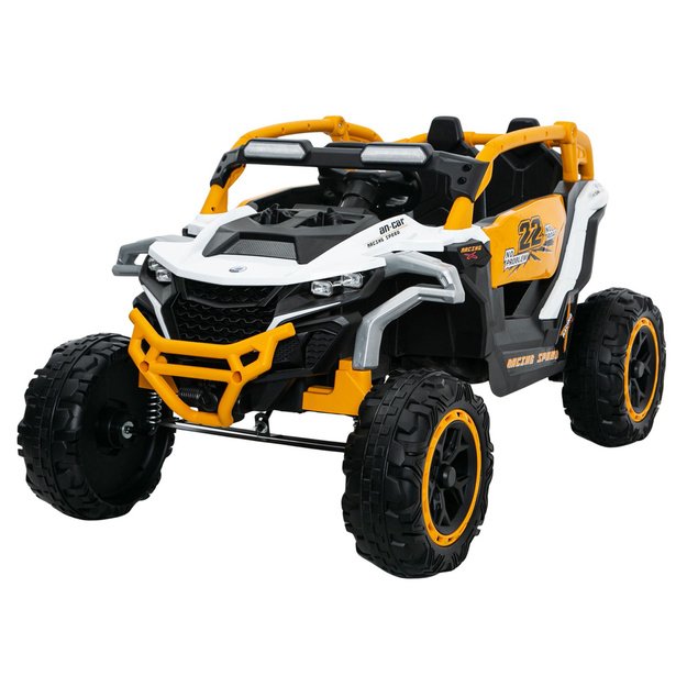 M3 Yellow and White Battery-Powered Vehicle 4x4 1