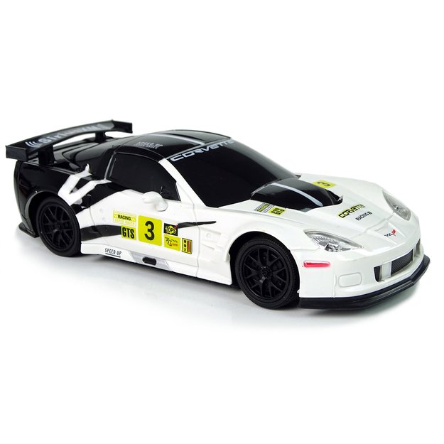 Sportinis automobilis R/C 1:24 Corvette C6.R White 2.4 G Lights 2