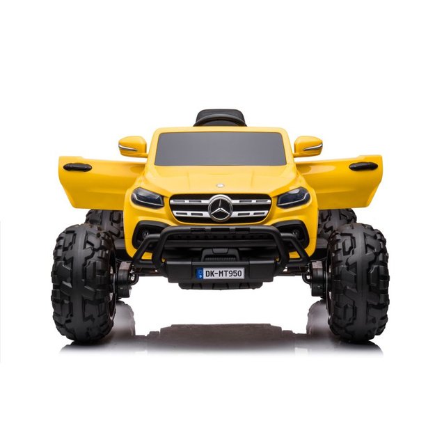 Akumuliatorinis automobilis Mercedes DK-MT950 4x4 Aukso geltonos spalvos lakuotas 16